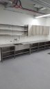 Stainless steel tables, shelves and lockers